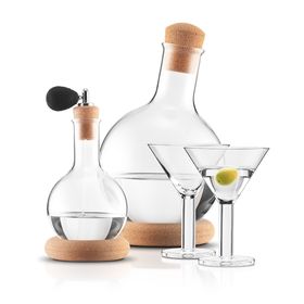 Bodum Vodka und Dry Martini Set mit 2 Gläsern, MELIOR, kork