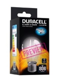 Duracell LED-Leuchte Standardform E27 matt 11,6W (wie 75W) warmweiß