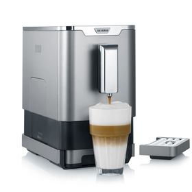 Severin SEVERIN Kaffeevollautomat im Slim-Design, grau-met.-schwarz