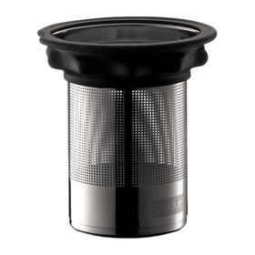 Bodum Edelstahlfilter mit Silikonring zu Teebereiter 0.5l, schwarz
