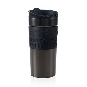 Bodum Travel Mug, 0.35l, Edelstahl, doppelwandig, anthrazit