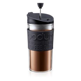 Bodum Kaffeebereiter, 0.35 l, TRAVEL PRESS, schwarz