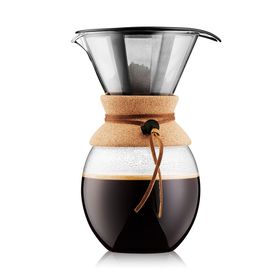 Bodum Kaffeebereiter mit Permanent Edelstahl Kaffeefilter, 12 Tassen, 1.5 l, Kork