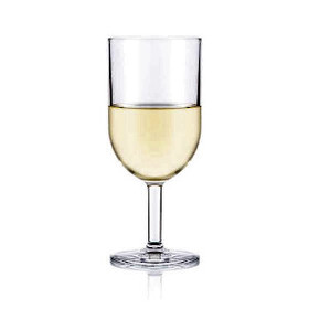 Bodum OKTETT 4 Weißweingläser aus Kunsstoff, 0.23 l, Transparent