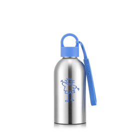 Bodum Vakuumisolierte Wasserflasche für Kinder, doppelwandig, 0,3 l, Midnight