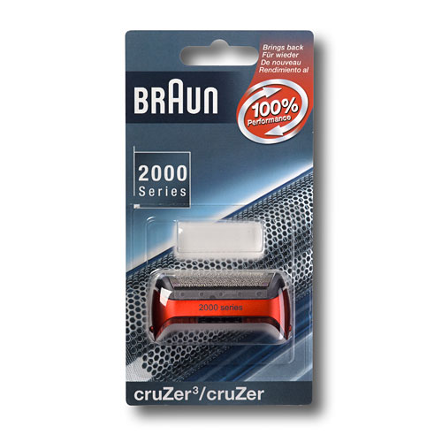 Braun Scherfolienrahmen, 2000 Series, rot Type 5734 CruZer4-Z60