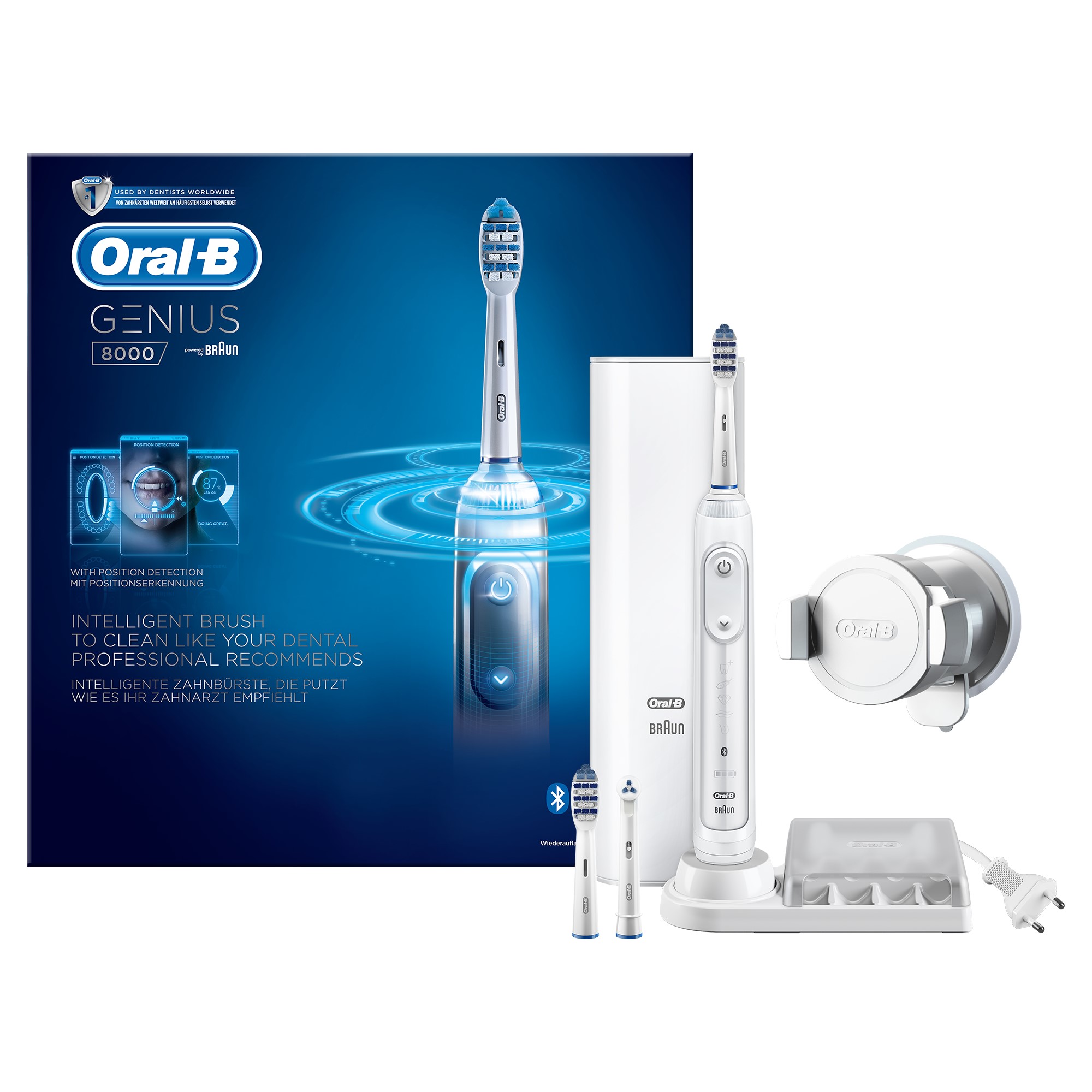 Oral-B Zahnbürste Genius White 8000 TriZone - Bluetooth