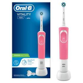 Oral-B Vitality 100 Cross Action Elektrische Zahnbürste, pink