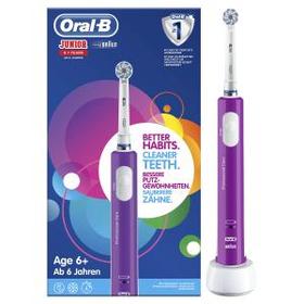 Oral-B Junior Elektrische Zahnbürste, für Kinder ab 6 Jahren, lila