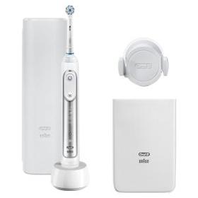 Oral-B Genius 8200W Elektrische Zahnbürste mit Positionserkennung & Reise-Etui, silber