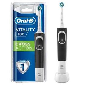 Oral-B Vitality 100 Cross Action Elektrische Zahnbürste, schwarz