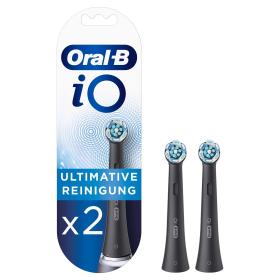 Oral-B iO Black Ultimative Reinigung Aufsteckbürsten für ein sensationelles Mundgefühl, 2 Stück