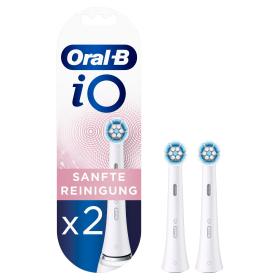 Oral-B 2er Aufsteckbürsten iO Sanfte Reinigung, weiß
