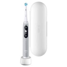 Oral-B iO 6 Elektrische Zahnbürste mit Magnet-Technologie & sanften Mikrovibrationen, 5 Putzprogramme & Display, Reiseetui, grey opal