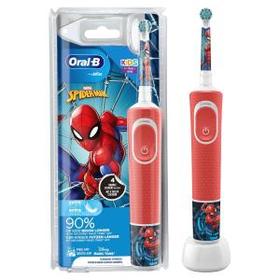 Oral-B Kids Frozen/Spiderman Elektrische Zahnbürste für Kinder ab 3 Jahren, weiche Borsten, Sensitiv-Modus, 4 Sticker, keine Motivauswahl möglich