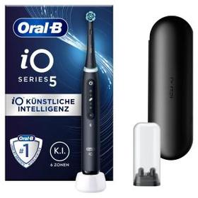 Oral-B iO 5 Elektrische Zahnbürste mit Magnet-Technologie, 5 Putzmodi, LED-Anzeige & Reiseetui, matt black