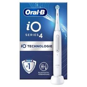 Oral-B iO 4 Elektrische Zahnbürste mit Magnet-Technologie, 4 Putzmodi, quite white