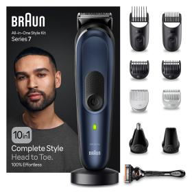 Braun All-In-One Styling Set Series 7 MGK7410, 10-in-1 Set für Bart, Haare, Bodygrooming und mehr