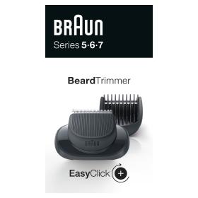 Braun EasyClick Barttrimmer-Aufsatz für Series 5, 6 und 7 Elektrorasierer (Rasierer Modelle ab 2020)