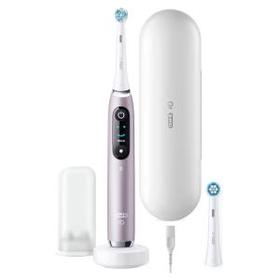 Oral-B iO 9 Elektrische Zahnbürste mit Magnet-Technologie, 2 Aufsteckbürsten, 7 Putzmodi, 3D-Analyse, Farbdisplay & Lade-Reiseetui, rose quartz