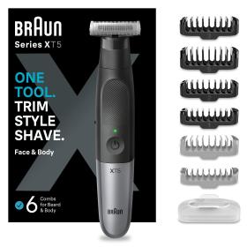 Braun Series X, Barttrimmer und Körperrasierer für Gesichts- und Körperhaare, XT5200