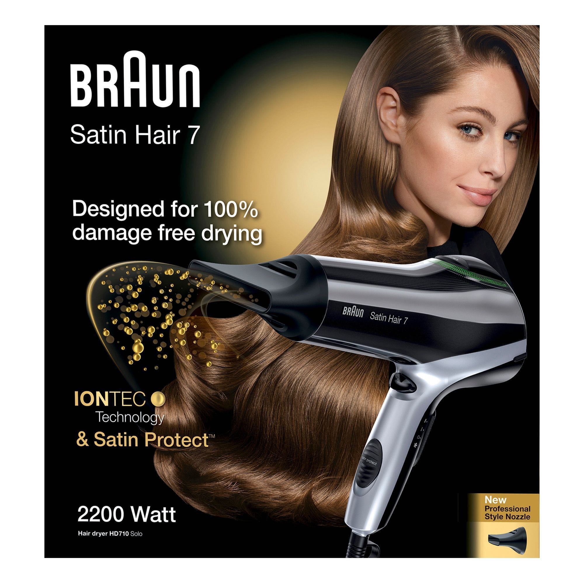 Braun Diffusor Haartrockner satin hair colour satin hair 7 schwarz 67010218 