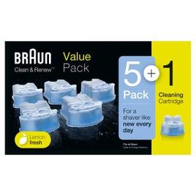 Braun Clean & Renew Kartuschen Nachfüllpackung CCR – 5+1-Pack