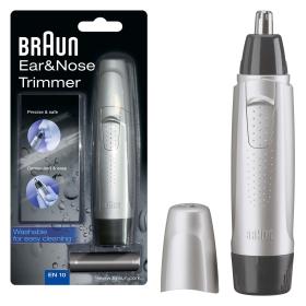 Braun Batterie Ohr-/Nasenhaartrimmer EN10 , silber/schwarz