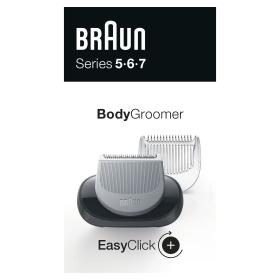 Braun EasyClick Bodygroomer Aufsatz für Series 5, 6 und 7 Elektrorasierer (Rasierer Modelle ab 2020)