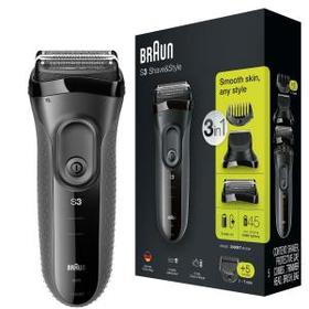 Braun Series 3 Shave&Style 3000BT Elektrorasierer, Rasierer für Herren, schwarz