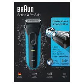 Braun Rasierer Series 3 ProSkin - 3010s, schwarz/blau