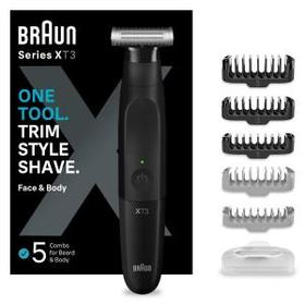 Braun Series X, Barttrimmer und Körperrasierer für Gesichts- und Körperhaare, XT3200