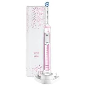 Oral-B Genius X 20100S Elektrische Zahnbürste, mit künstlicher Intelligenz und Premium Lade-Reise-Etui, blush pink