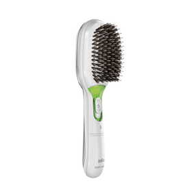 Braun Haarbürste Satin Hair 7 Elektrische Haarbürste mit Naturborsten BR750 weiss