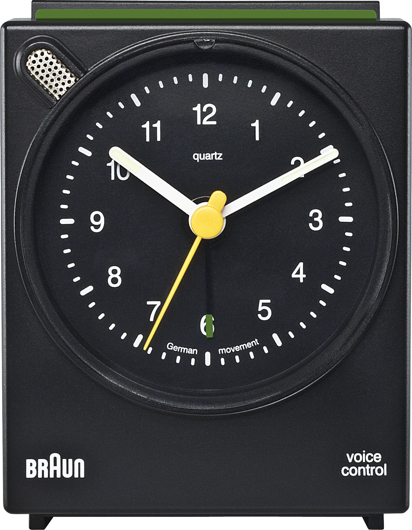 Braun Uhren BNC004 Quarz-Wecker analog grau 