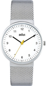 Braun Damen-Armbanduhr BN0031 WHSLMHL, weiß/silber