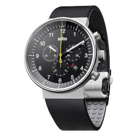 Braun Prestige-Chrono Armbanduhr BN0095 BKSLBKG, schwarz/silber