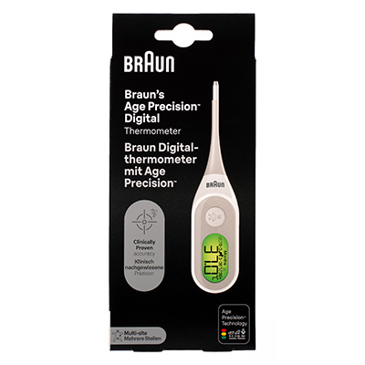 Braun Digital-Thermometer mit Age Precision®, weiß