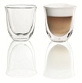 DeLonghi Doppelwandiges Thermoglas Cappuccino 2er Set