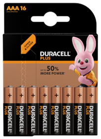 Duracell Plus Power - AAA(MN2400/LR03) CP16 Dclick