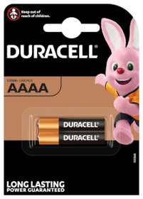 Duracell LONG LIF - AAAA 2Stk. Sicherheitsbatterie 1,5V Alkaline 121x86x9