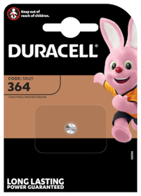 Duracell D364 Uhrenbatterie / AgO 1,55V / 20mAh