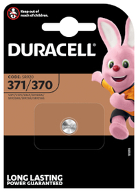 Duracell D371/370 Uhrenbatterie, AgO 1,55V / 40mAh