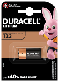 Duracell Photobatterie CR123A, Lithium 3V / 1400mAh