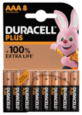 Duracell MN2400-Plus AAA 8Stk. Alkali Micro Batterie