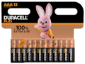 Duracell MN2400-Plus AAA 12Stk. Alkali Micro Batterie