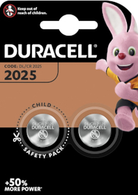 Duracell Lithium CR2025 2Stk. Knopfzellenbatterie, 2 Stck