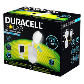 Duracell LED Solar Sicherheitsleuchte mit Bewegungsmelder, Kunststof
