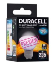 Duracell LED-Leuchte Spot LensOptic GU10 5W (wie 50W) warmweiß