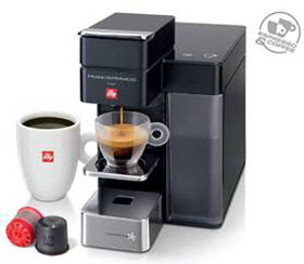 illy illy Kapselmaschine Y5 schwarz Espresso & Filterkaffee